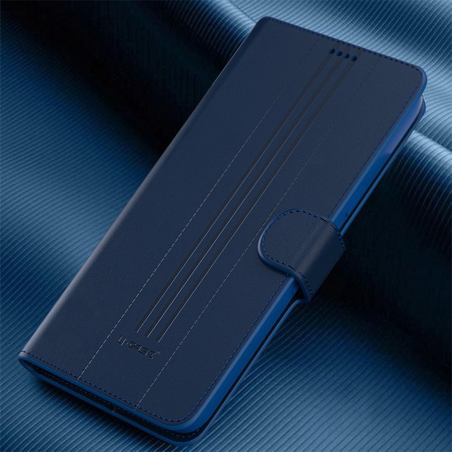 U-CASE Flip Cover for Oppo Reno 10 Pro Plus 5G Vegan Foldable Stand & Pocket Magnetic Closure - Aibex
